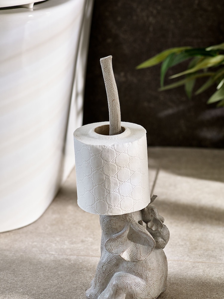 Grey Elephant Toilet Roll Holder - Image 1 of 3