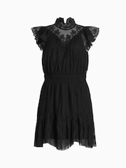 AllSaints Black Azura Dress - Image 8 of 8