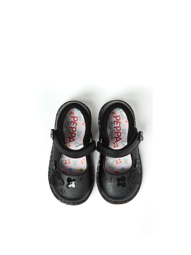 Character Black Peppa Pig School Shoes - Image 1 of 4 Character Black Peppa Pig School Shoes - Image 1 of 4