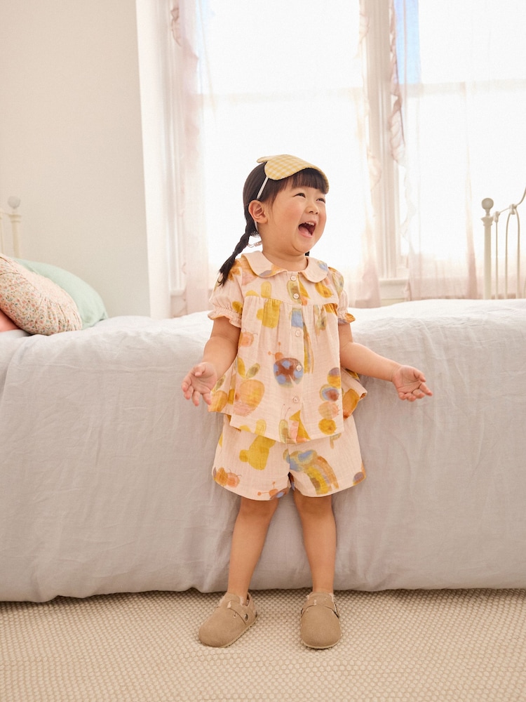 Cream Charcater Woven Button Through Pyjamas (9mths-12yrs) - Image 1 of 9