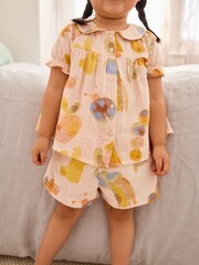 Cream Charcater Woven Button Through Pyjamas (9mths-12yrs) - Image 4 of 9