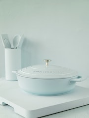 Masterclass Blue Shallow 4L Cast Aluminium Casserole Dish - Image 1 of 3