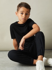 Negro - Camiseta con cuello redondo Bless de Reiss - Imagen 1 de 4