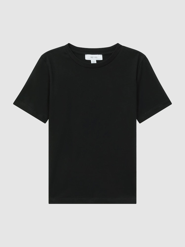 Reiss Black Bless 3-9 yrs Crew Neck T-Shirt - Image 2 of 5