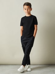Negro - Camiseta con cuello redondo Bless de Reiss - Imagen 2 de 4