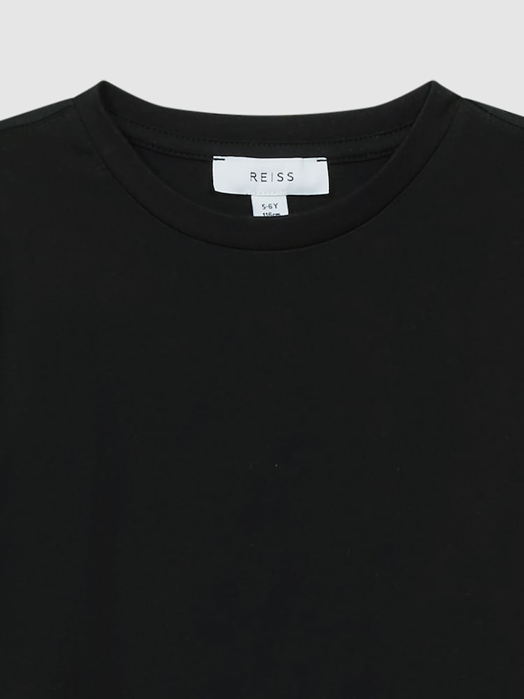 Negro - Camiseta con cuello redondo Bless de Reiss - Imagen 4 de 4