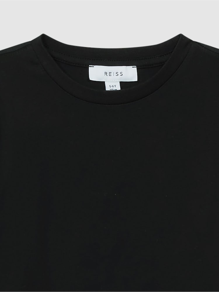 Reiss Black Bless 3-9 yrs Crew Neck T-Shirt - Image 5 of 5 Reiss Black Bless 3-9 yrs Crew Neck T-Shirt - Image 5 of 5