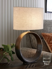 Bronze Aspen Ceramic Table Lamp - Image 1 of 6