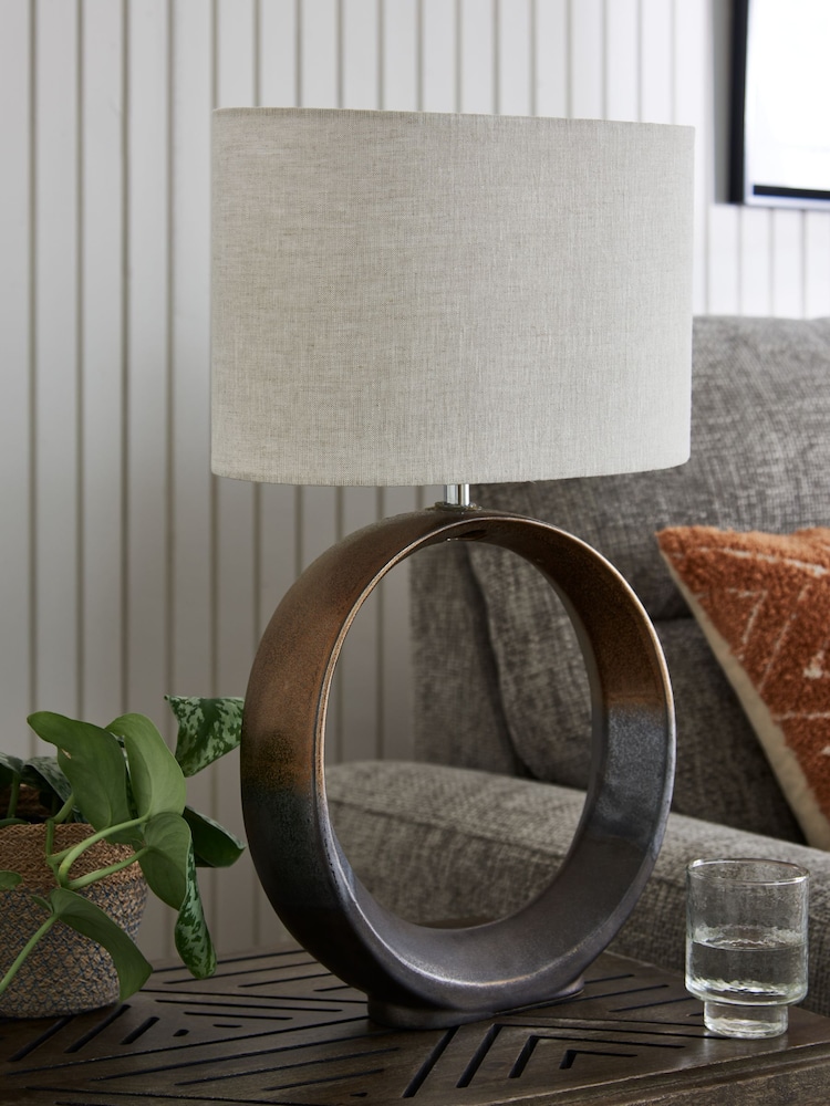 Bronze Aspen Ceramic Table Lamp - Image 2 of 6