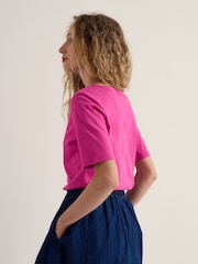Seasalt Cornwall Pink Poisson T-Shirt - Image 3 of 5