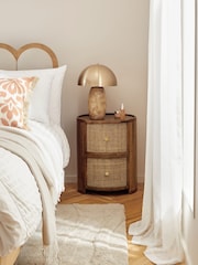 Mid Natural Odella Mango Bedside Table - Image 1 of 10
