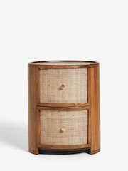 Mid Natural Odella Mango Bedside Table - Image 6 of 10