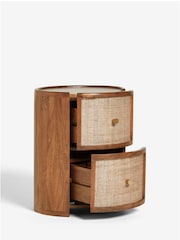 Mid Natural Odella Mango Bedside Table - Image 7 of 10