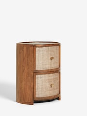 Mid Natural Odella Mango Bedside Table - Image 8 of 10