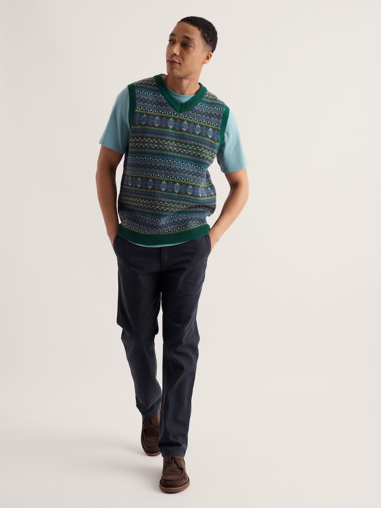 Seasalt Cornwall Blue Tollgate Slim Trousers - Image 1 of 5 Seasalt Cornwall Blue Tollgate Slim Trousers - Image 1 of 5