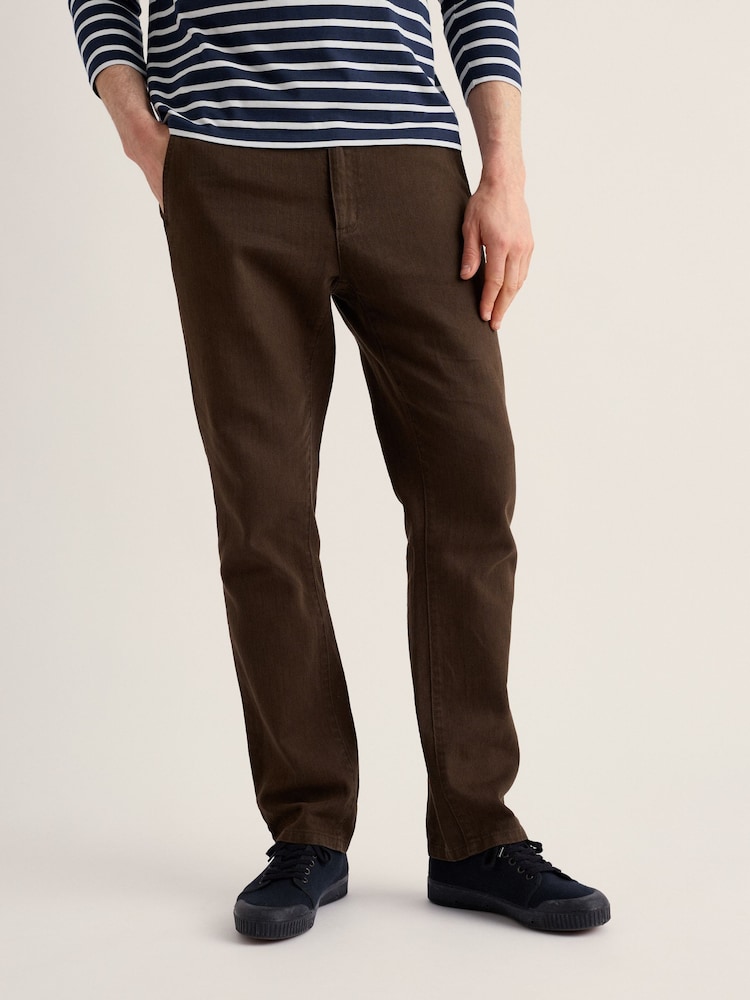Seasalt Cornwall Brown Tollgate Slim Trousers - Image 1 of 4 Seasalt Cornwall Brown Tollgate Slim Trousers - Image 1 of 4