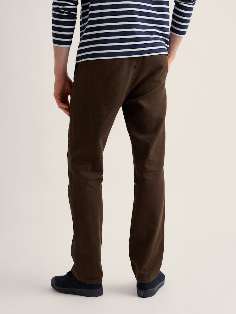Seasalt Cornwall Brown Tollgate Slim Trousers - Image 2 of 4 Seasalt Cornwall Brown Tollgate Slim Trousers - Image 2 of 4