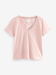 Kaki/roza - kratek rokav; s kratkimi rokavi 100% Cotton Pyjama Sets 2 komplet - Slika 6 iz 11