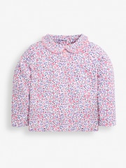 JoJo Maman Bébé Pastel Ditsy Girls' Ditsy Peter Pan Top - Image 1 of 2