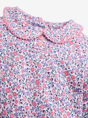 JoJo Maman Bébé Pastel Ditsy Girls' Ditsy Peter Pan Top - Image 2 of 2
