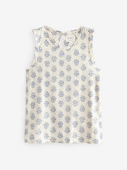 Blau/Ecru - Pyjama mit Rüschen aus 100 % Baumwolle im 2er-Pack - Bild 6 von 10