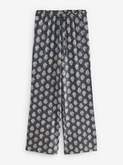 Blau/Ecru - Pyjama mit Rüschen aus 100 % Baumwolle im 2er-Pack - Bild 8 von 10