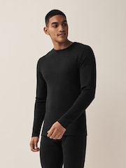 Black 2 Pack Lightweight Thermal Long Sleeve Top - Image 4 of 8