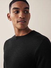 Black 2 Pack Lightweight Thermal Long Sleeve Top - Image 8 of 8