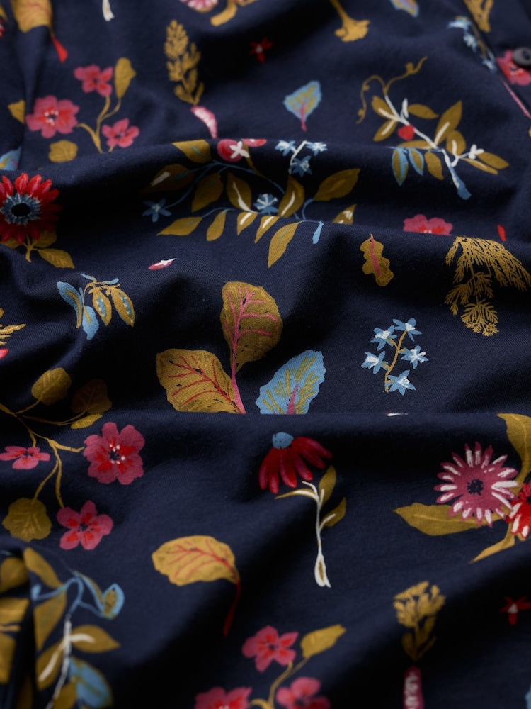 Seasalt Cornwall Blue Meadow Cotton Blend Shirt - Image 4 of 4 Seasalt Cornwall Blue Meadow Cotton Blend Shirt - Image 4 of 4