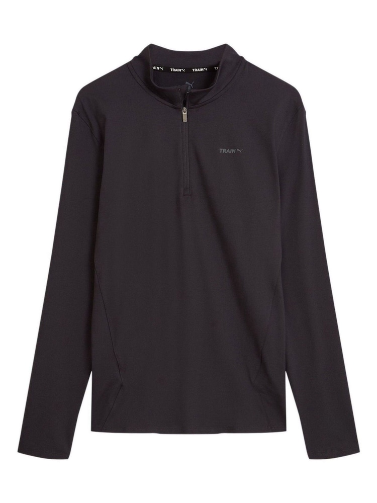 Puma Grey EVOLVE Mens Training Quarter-Zip Jacket - Image 1 of 2
