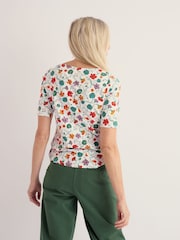 Seasalt Cornwall White Poisson T-Shirt - Image 3 of 5