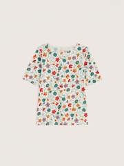 Seasalt Cornwall White Poisson T-Shirt - Image 4 of 5