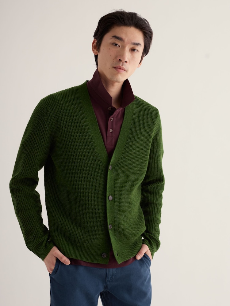 Seasalt Cornwall Green Scott's Quay Cardigan - Image 2 of 5 Seasalt Cornwall Green Scott's Quay Cardigan - Image 2 of 5