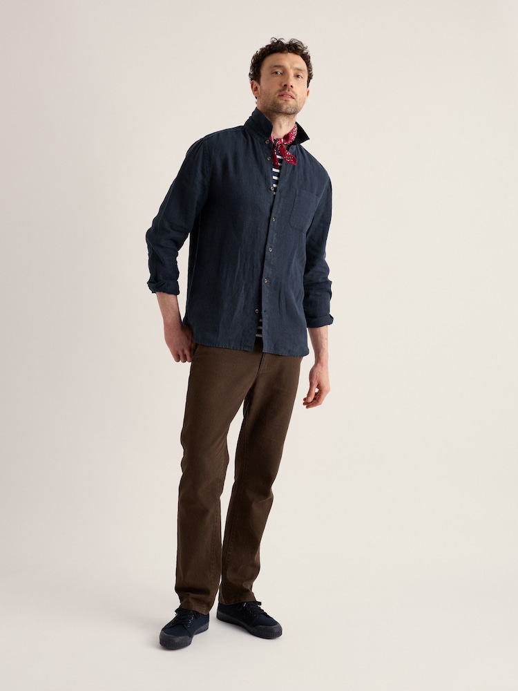 Seasalt Cornwall Brown Tollgate Slim Trousers - Image 1 of 5 Seasalt Cornwall Brown Tollgate Slim Trousers - Image 1 of 5