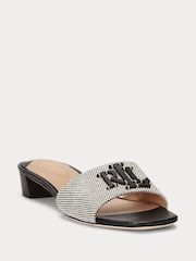 Lauren Ralph Lauren Fay Leather Black Sandals - Image 1 of 5