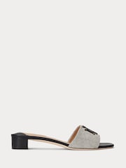 Lauren Ralph Lauren Fay Leather Black Sandals - Image 2 of 5