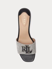 Lauren Ralph Lauren Fay Leather Black Sandals - Image 4 of 5
