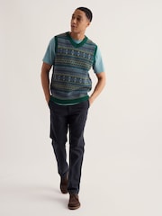 Seasalt Cornwall Blue Tollgate Slim Trousers - Image 3 of 5