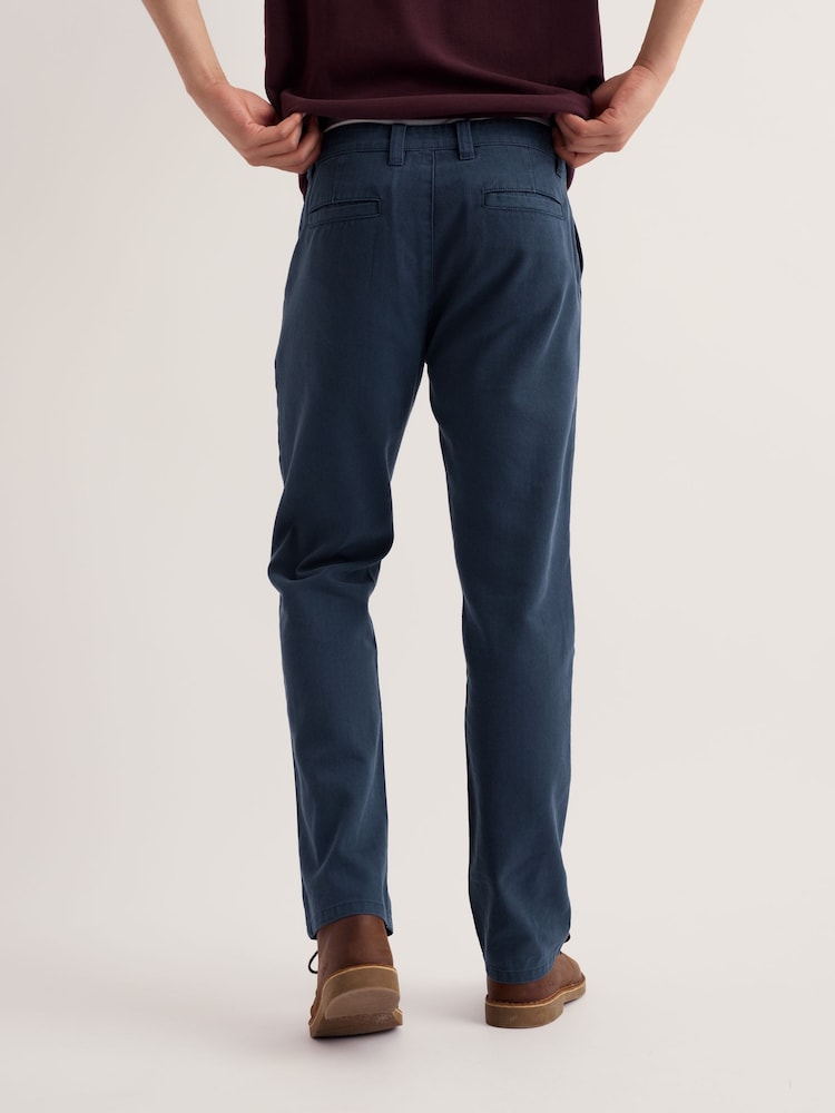 Seasalt Cornwall Blue Tollgate Slim Trousers - Image 2 of 5 Seasalt Cornwall Blue Tollgate Slim Trousers - Image 2 of 5
