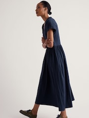Seasalt Cornwall Blue Petite Zinnia Dress - Image 2 of 5