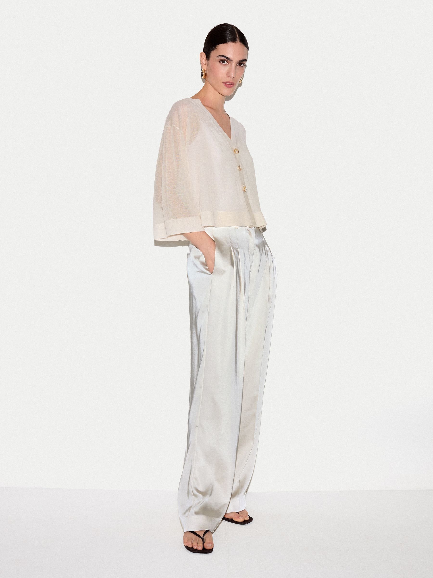 Buy Jigsaw White Sheer Cardigan from Next Singapore