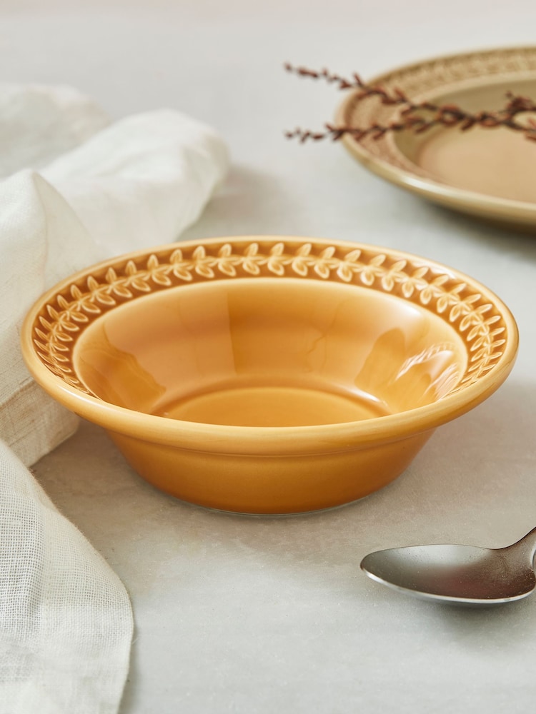 Portmeirion Set of 4 Yellow Botanic Garden Harmony Cereal Bowls - Image 1 of 5