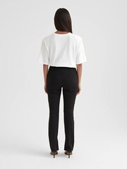 4th & Reckless Black Hally Tailored Split Hem Leggings - Image 2 of 6