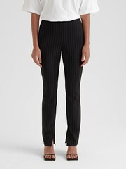 4th & Reckless Black Hally Tailored Split Hem Leggings - Image 3 of 6
