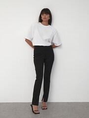 4th & Reckless Black Hally Tailored Split Hem Leggings - Image 6 of 6