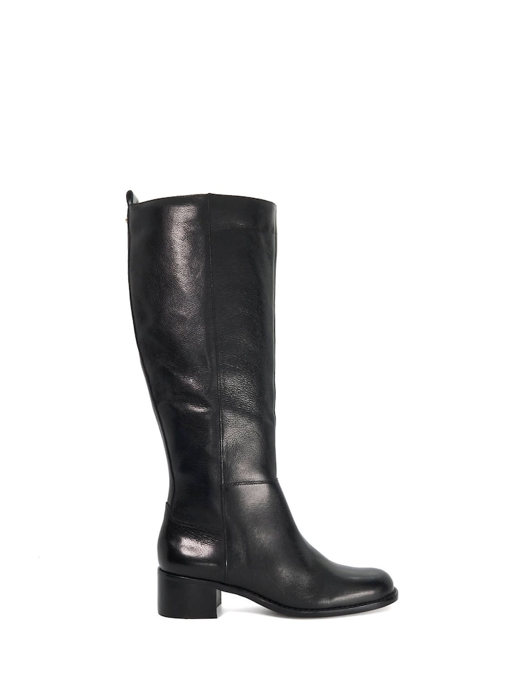 Dune London Black Wide Fit Wf Turner Knee High Boots - Image 2 of 6