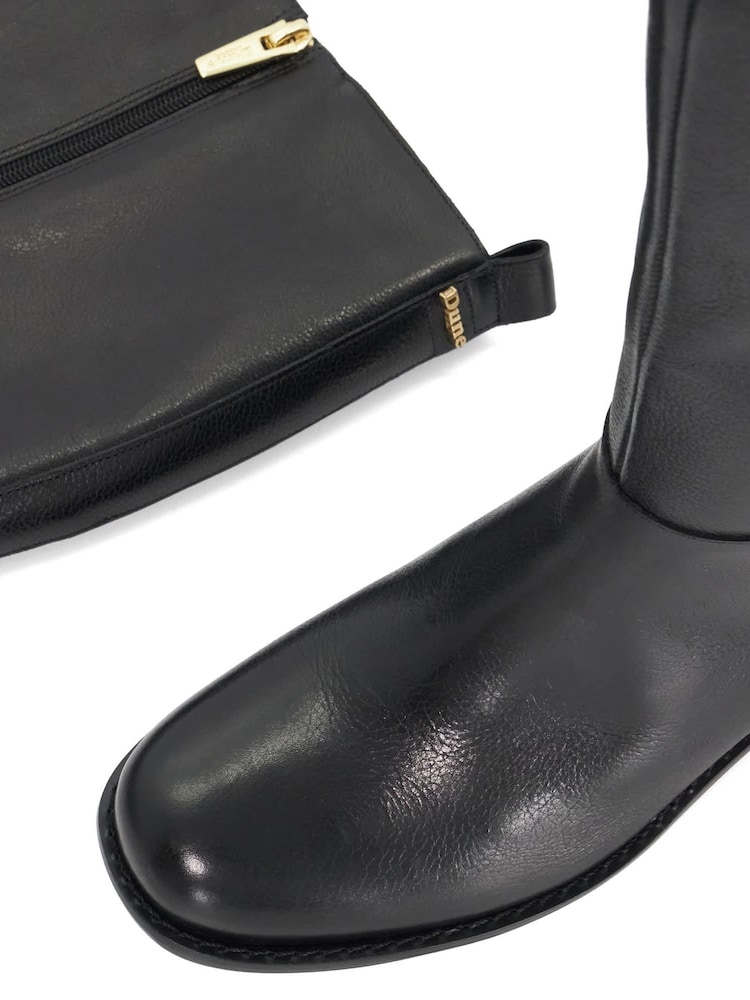 Dune London Black Wide Fit Wf Turner Knee High Boots - Image 6 of 6