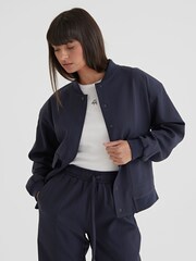 4th & Reckless Blue Teya Tailored Boxy Bomber Jacket - Image 3 of 4