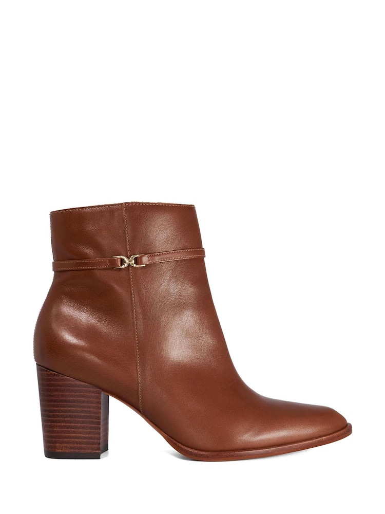 Dune London Brown Pagety Ankle Boots - Image 1 of 5 Dune London Brown Pagety Ankle Boots - Image 1 of 5
