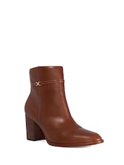 Dune London Brown Pagety Ankle Boots - Image 2 of 5